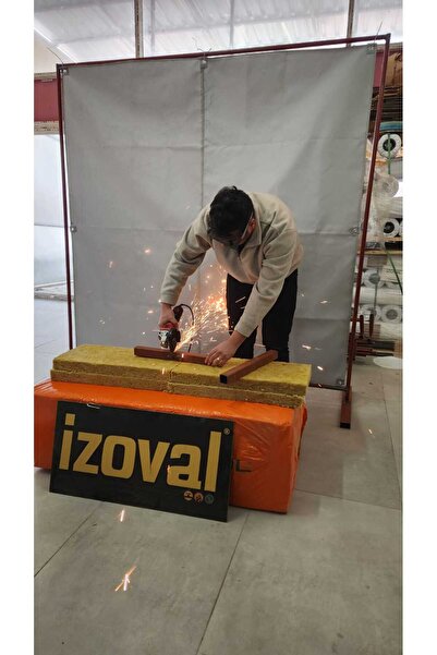izoval YANMAZ KAYNAK , KIVILCIM PERDESİ AYAKLI TEKERLİ VE PROFİLLİ 2X2 Metre