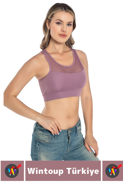 Wintoup Special Production Breast Enhancer Anti-Sagging Sports Daily Use Tulle Detail Very Stylish Crop Bustier