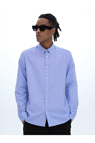 Ltb Dokulu Mavi Gömlek