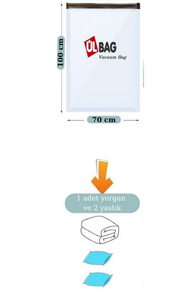 Beyyine Home High Quality Vacuum Bag (L)(3 PCS) 70 Cm X 100 Cm - Flip Cover - Quilt & Clothes Bag