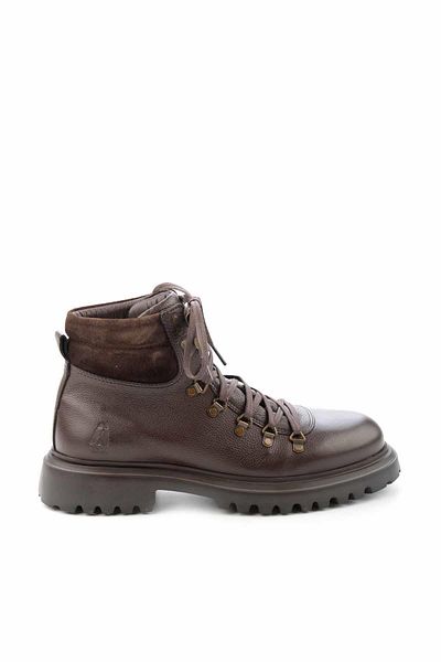 Hush Puppies Καφέ Δερμάτινες Ανδρικές Μπότες & Μποτάκια Hp1144177103