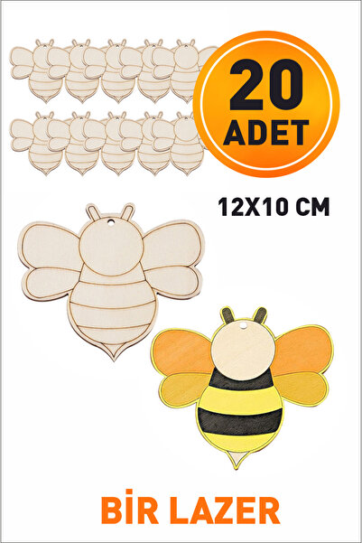 birlazer Arı Dekorlu Ahşap Boyama Okul Diy Etkinlik Aktivite Sanat