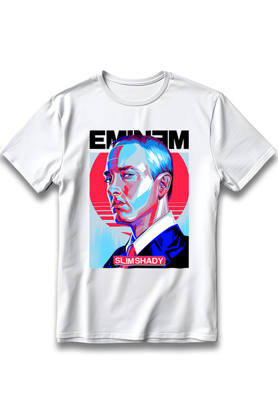 EZG Business تي شيرت كبير الحجم للجنسين مطبوع عليه Eminem Shady Model مصنوع م...