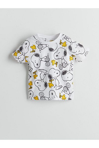 LC Waikiki New Season Snoopy Printed Baby Boy Shorts Pajama Set - S5Eu31Z1