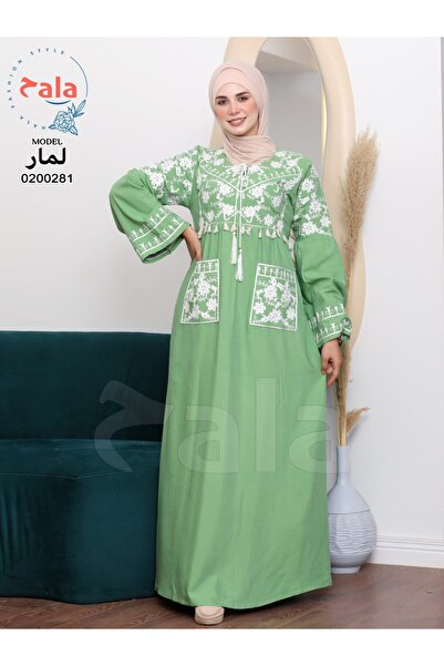 Genrics جلابية استقبال فبران قطن مريحة وانسيابية