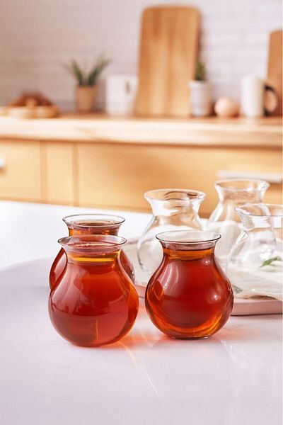 Perotti Mercan Set of 6 Borosilicate Tea Cups 210 ml