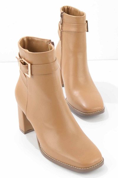 Bambi Tan Wrinkled Γυναικείες Μπότες & Μποτάκια K 02189090509