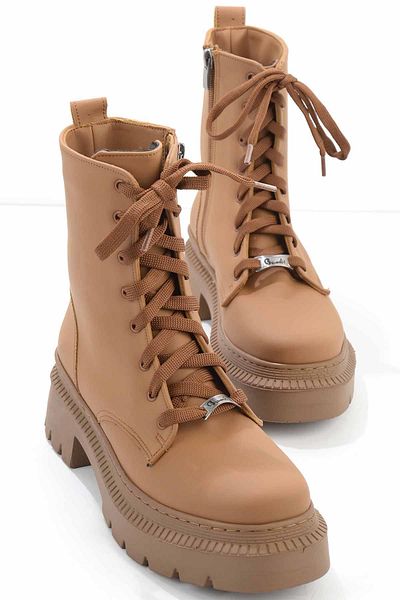 Bambi Γυναικείες Μπότες Matte Tan - K 02189700409   μποτάκι