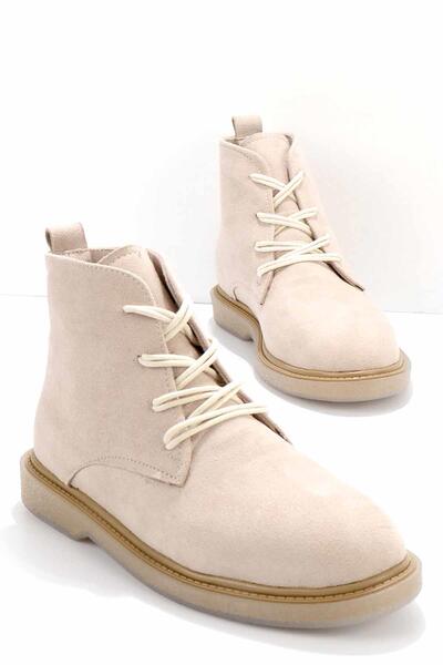 Bambi Γυναικείες Μπότες & Μποτάκια Μπεζ Suede K 02192140102