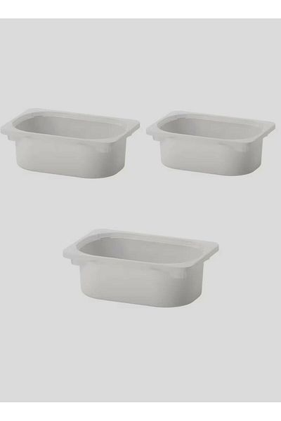 IKEA TROFAST Storage boxes 3 pieces, white, size 20x30x10 cm