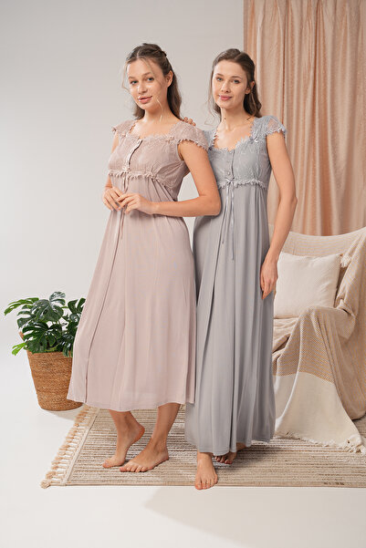 Lohussa ثوب نوم نسائي صيفي بتصميم خاص من القطن للحوامل