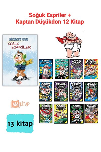 Yağmur Çocuk Kaptan Düşükdon 12 Kitap Set Ve Soğuk Espriler, Kaptan Düşükdon ...