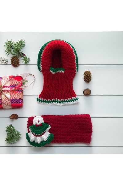 Lady Fify Red Kaşkol Beret Suit for Cat Dog