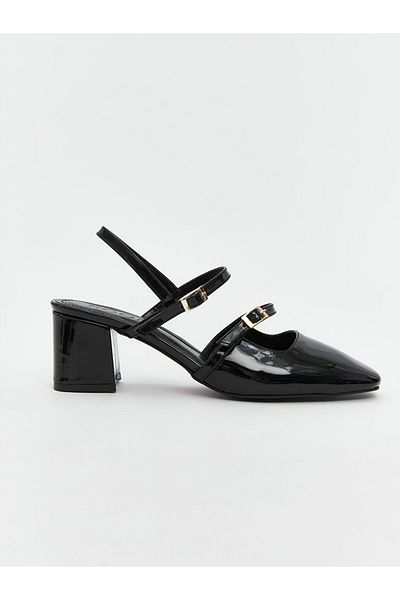 LC Waikiki Koor Women's Heeled Shoes with Cross Strap Detail
