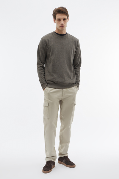 Mudo PAMUK KARIŞIMLI STRAIGHT FIT KARGO PANTOLON