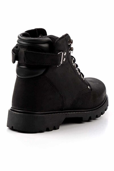 Bambi Siyah Leather Kadın Bot & Bootie K02513190403