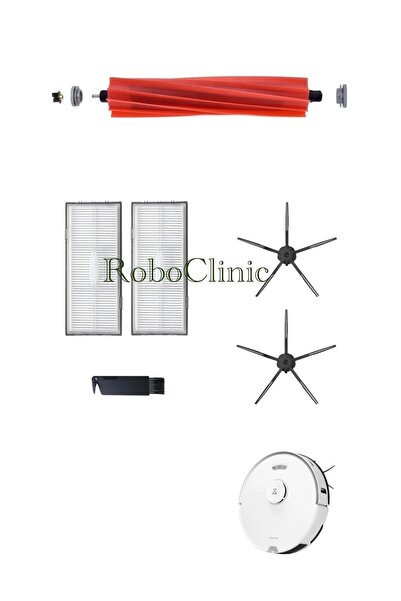Roboclinic Set de mop cu filtru perie compatibil cu aspiratorul robot Roboroc...
