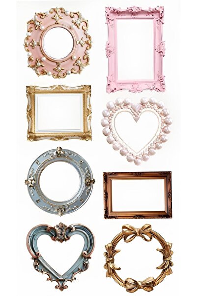 Rana İkra Art Çerçeve Temalı Sticker Seti (3 Sayfa 25 Adet)