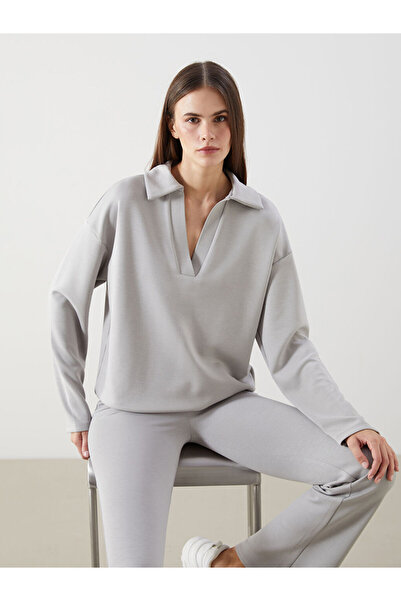 LC Waikiki LCW Vision Polo Yaka Kadın Sweatshirt