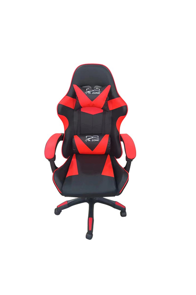 Generic Gaming Chair - Adjustable Gaming Chair Luxury Leather Office Computer Chair with Backrest Black/Red