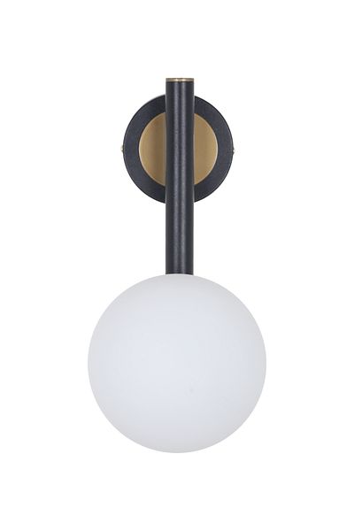 MŞ Aydınlatma Libra Black Antique White Glass Sconce
