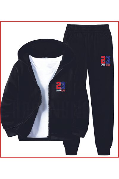 HOFFNUNG Σετ αθλητικών φόρμας Full Zip New York 23 Empire Oversize