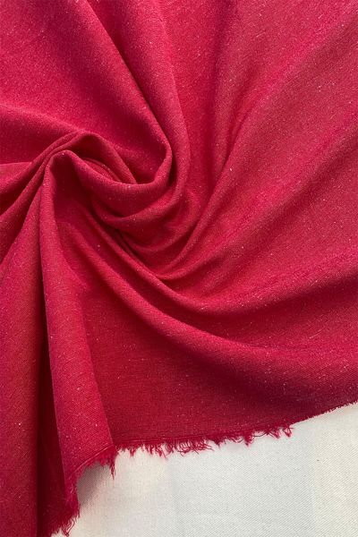 Yiğit Kumaş Dark Pink Melted Linen Fabric