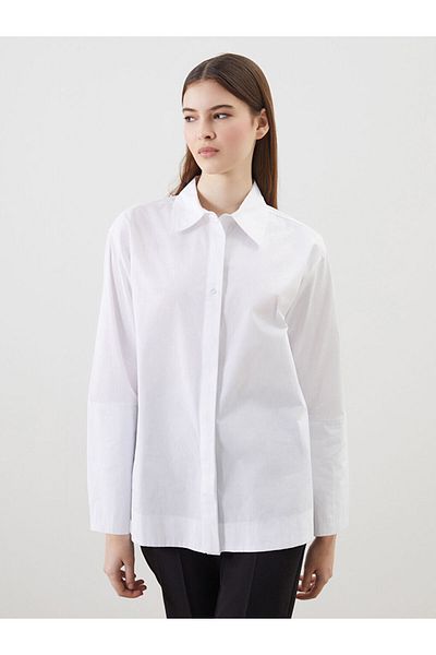 LC Waikiki Γυναικείο πουκάμισο LCW Straight Poplin