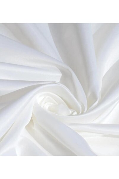 FİBELA PERDE First Quality Cream Color Plain Satin Sunshield Fund Curtain (Without Fold) Fibela Curtain