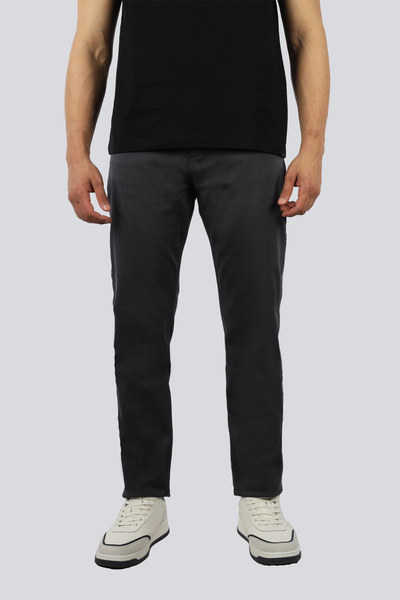 BOSS Erkek Regular Fit Normal Bel Düz Paça Denim Siyah Jeans 50532626-033