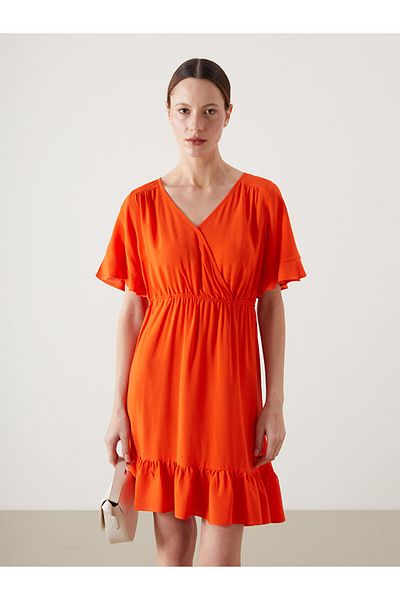LC Waikiki New Season Double Breasted Collar Women's Dress - S5Is23Z8