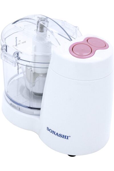 sonashi SMC-13 Kitchen Chopper 350ml Dual Speed Blender with Plastic Jug, 120W, White.