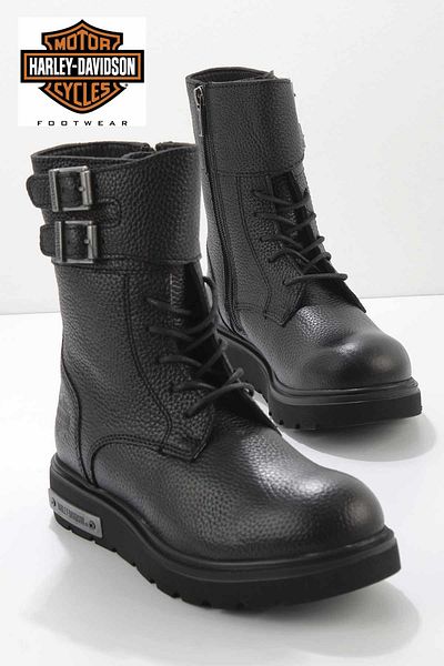 Harley Davidson Μαύρα Δερμάτινα Γυναικεία Μποτάκια & Μποτάκια Hd0777063603