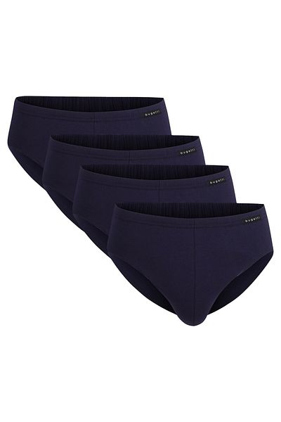 BUGATTI Herren Slips, 4er Pack - FLEXCITY, Sport-Slip, Briefs, Stretch Cotton