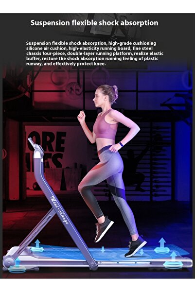 sharpdo 3.0HP Foldable Treadmill for Home - Silent Motor, 0.8-12 km/h Speed (153x64x111 cm)