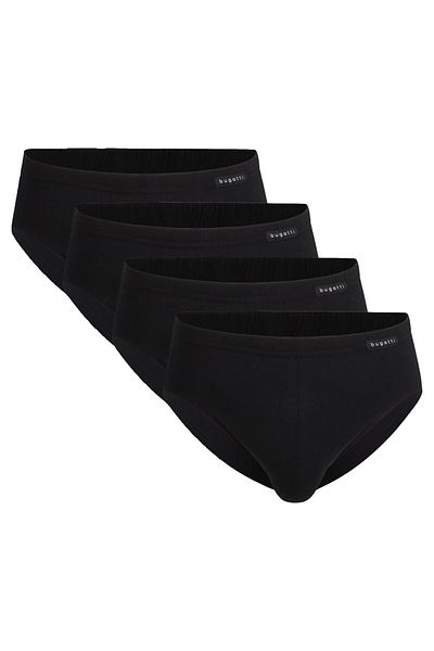 BUGATTI Herren Slips, 4er Pack - FLEXCITY, Sport-Slip, Briefs, Stretch Cotton