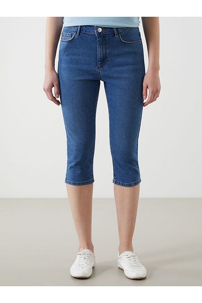 LC Waikiki Jean Capri pentru femei, sezon nou, cu potrivire strânsă - S5HV19Z8