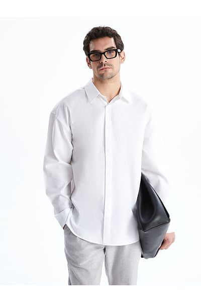 LC Waikiki Ανδρικό μακρυμάνικο πουκάμισο LCW Vision Comfortable Fit