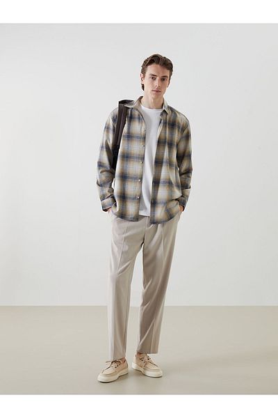 LC Waikiki Regular Fit Long Sleeve Plaid Men's Lumberjack Shirt