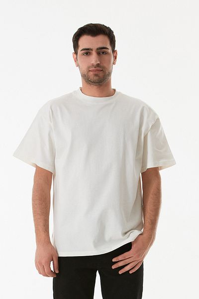 Fulla Moda Basic Crew Neck Oversize T-Shirt