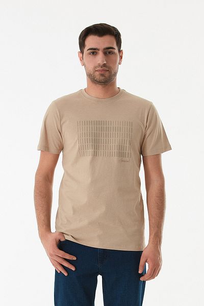 Fulla Moda Μπλουζάκι με ανάγλυφο εμπριμέ κοντομάνικο