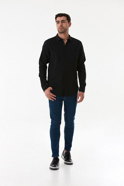 Fulla Moda Βασικό πουκάμισο με κουμπιά τσέπης