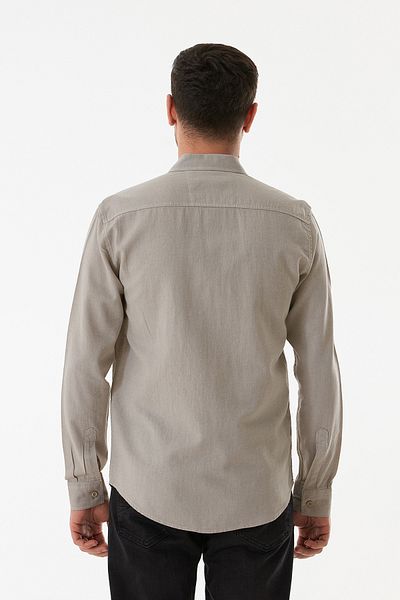 Fulla Moda Βασικό πουκάμισο με κουμπιά τσέπης
