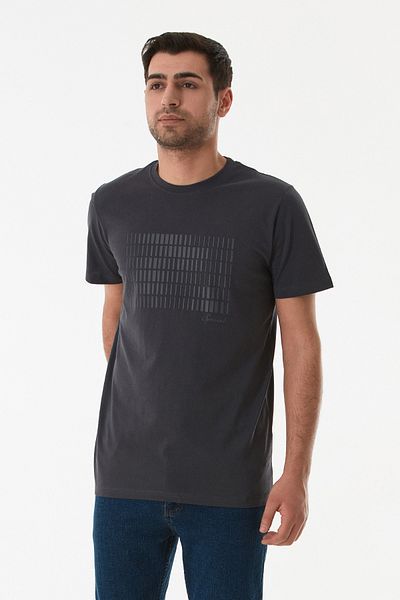 Fulla Moda Μπλουζάκι με ανάγλυφο εμπριμέ κοντομάνικο