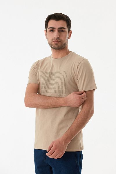 Fulla Moda Μπλουζάκι με ανάγλυφο εμπριμέ κοντομάνικο
