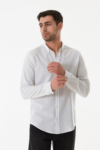 Fulla Moda Βασικό πουκάμισο με κουμπιά