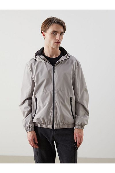 LC Waikiki New Season Standard Fit Hooded Men's Raincoat - S51512Z8