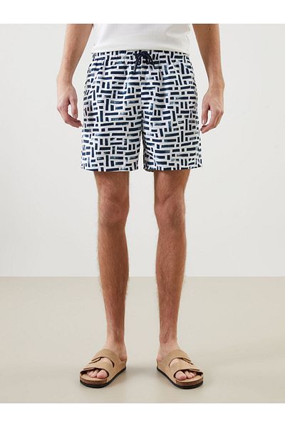 LC Waikiki New Season Short Length Patterned Men's Swim Shorts - S5Ch64Z8