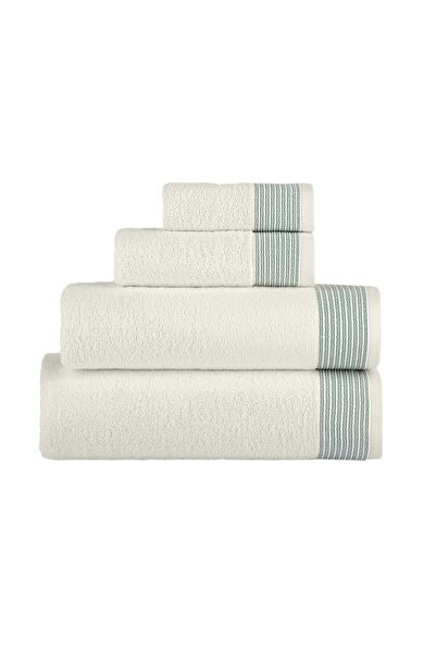 CASA LUSSO منشفة يد منقوشة بخطوط