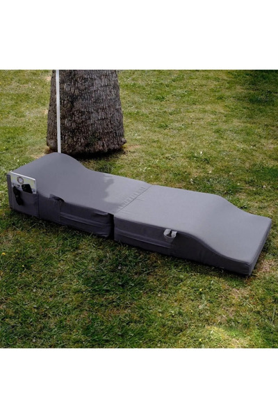 XPERMATE Katlanır Şezlong Minder Ve Puf Seti Su Itici Ve Uv Korumalı Kumaş Gr...